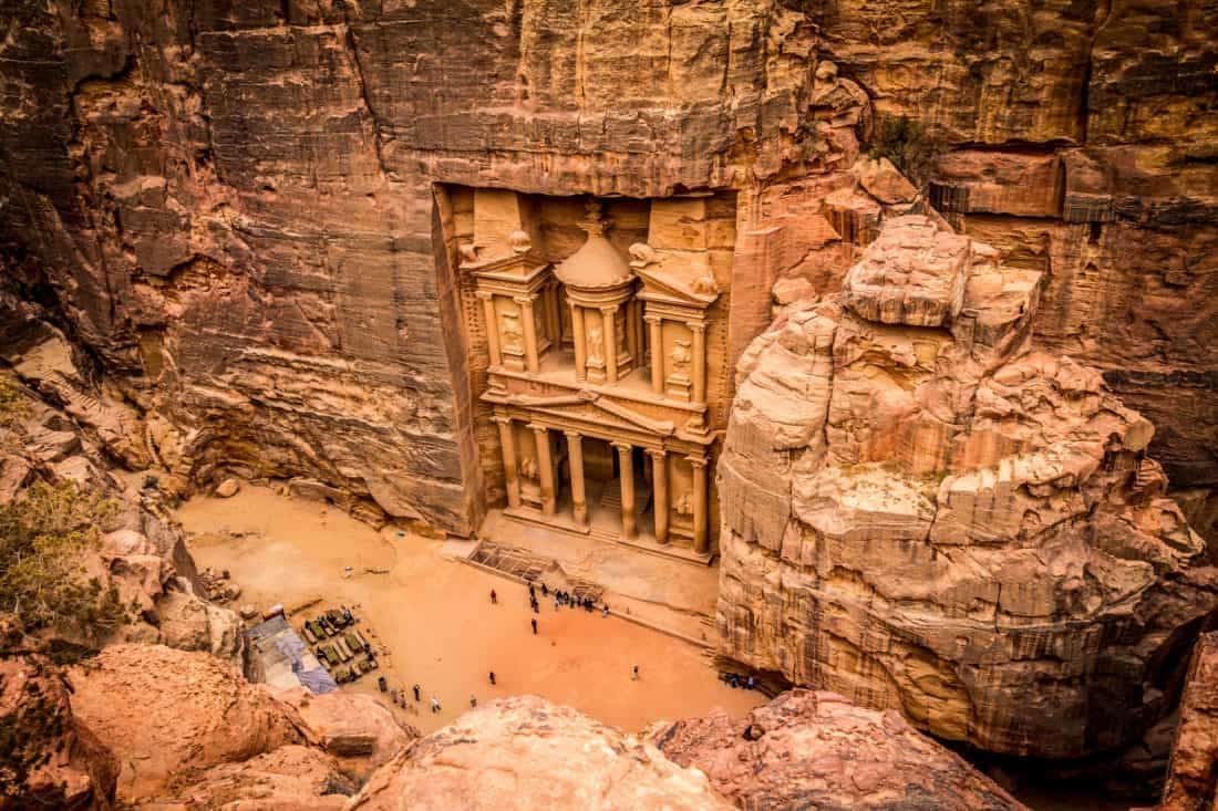 Besøg Jordans verdens vidunder Petra Jordans mest berømte