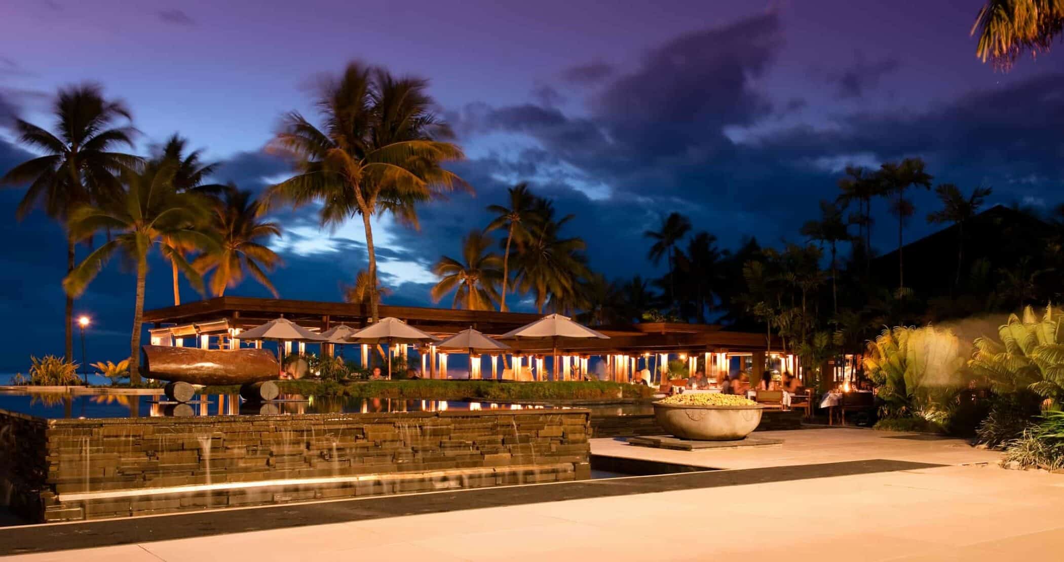 Fiji resort sunset