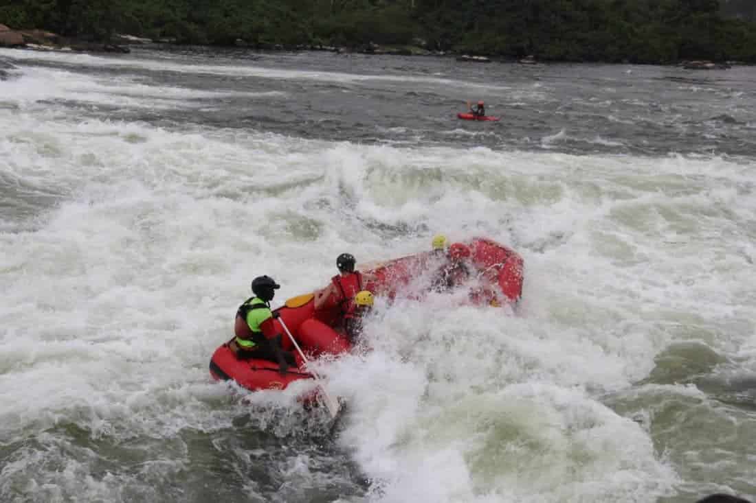River rafting og Bungy jump i Nilen in Jinja Uganda