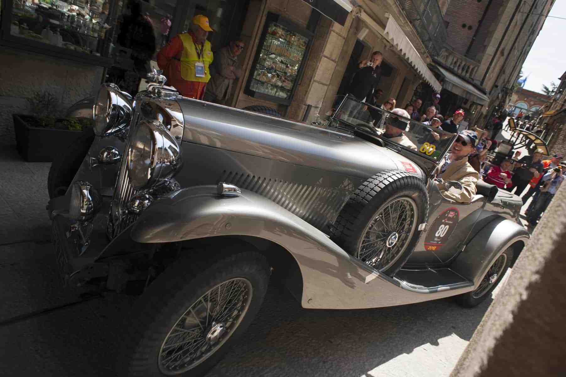 san marino, italy, 18 may 2012, mille miglia rally for historic cars