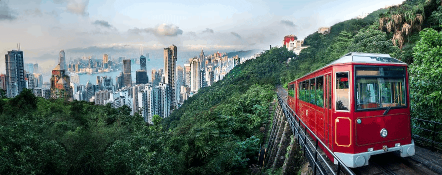 Hong Kong, the peak, tramway