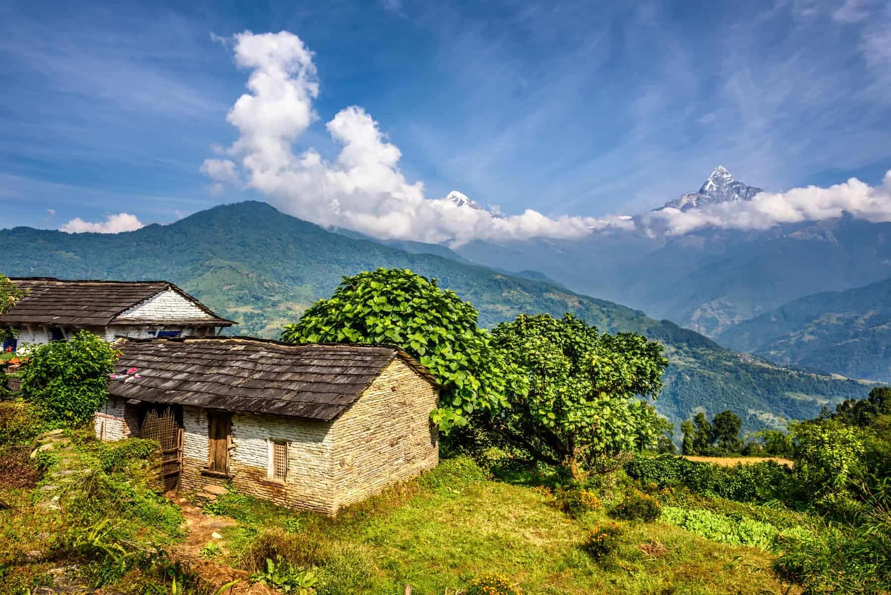 Himalaya village  Nepal