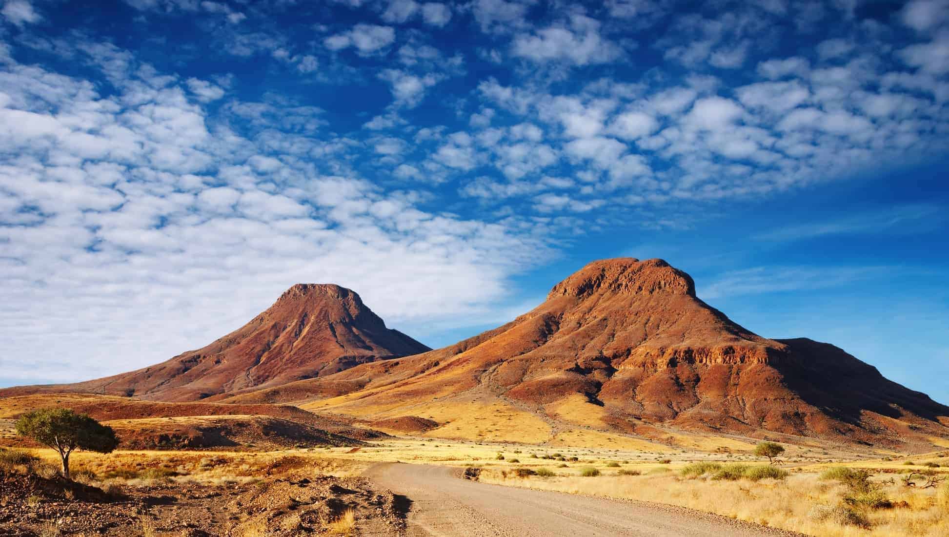 Road in the Kalahari Desert, Namibia