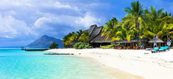 Mauritius island. De berømte kridhvide strande
