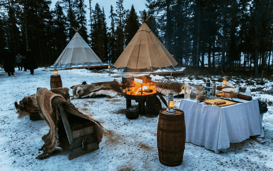 Luxus camping i Lapland, Sverige