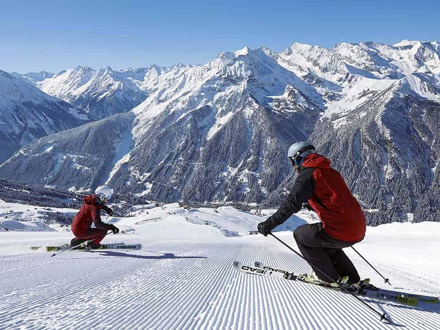 Skiferie i Zillertal, Østrig præparede pisterSkiferie i Zillertal, Østrig præparede pister