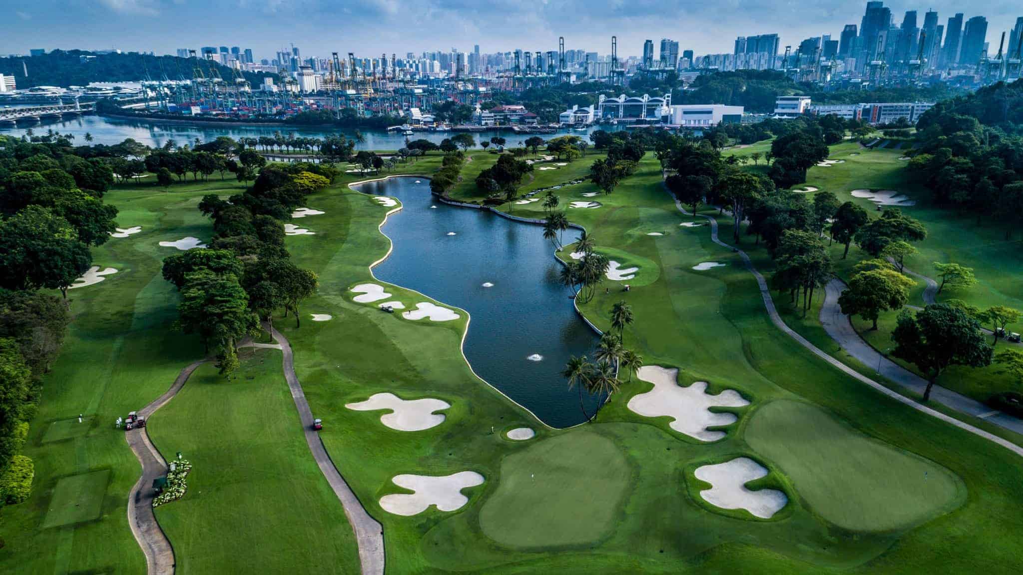 Sentosa Golf Club, midt i Singapore, top golfbane midt i Singapore