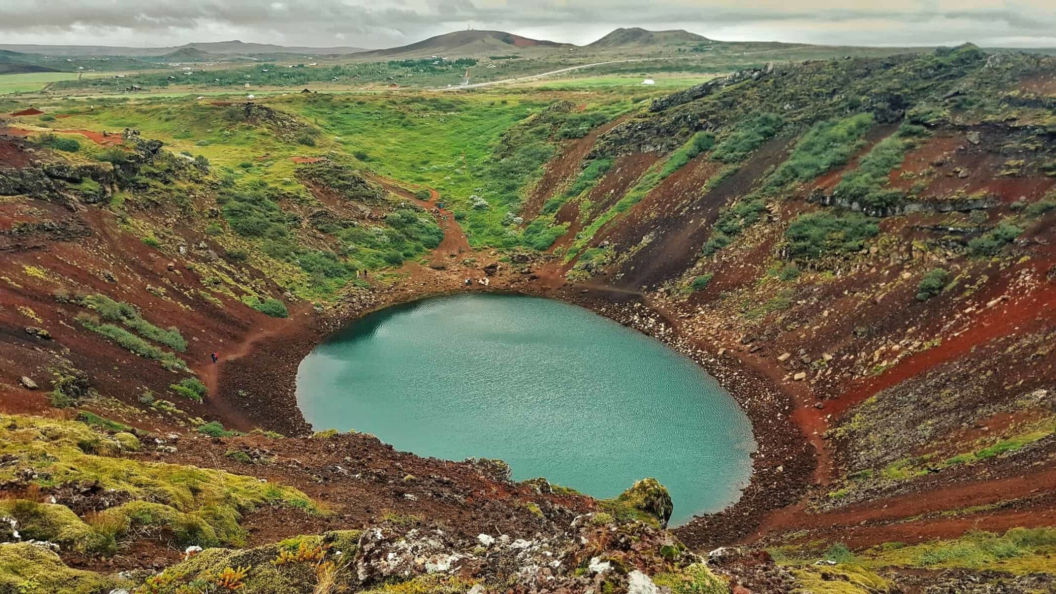 Kerio Volcano, the 3000 years old famous volcano in Iceland.