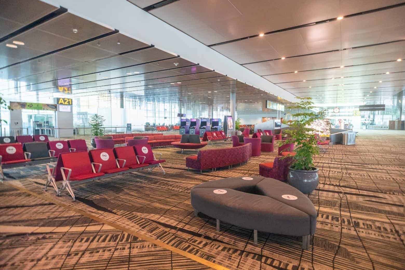 Transit Holding Area in Changi Airport Terminal 3, Singapore