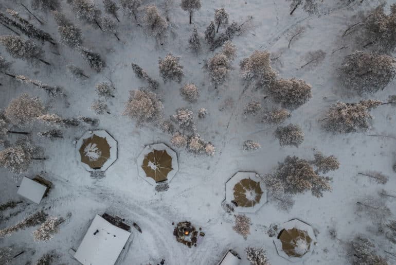 Sapminature vinter, Lapland, Sverige