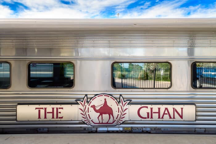 Best train rides. The Ghan train in Adelaide