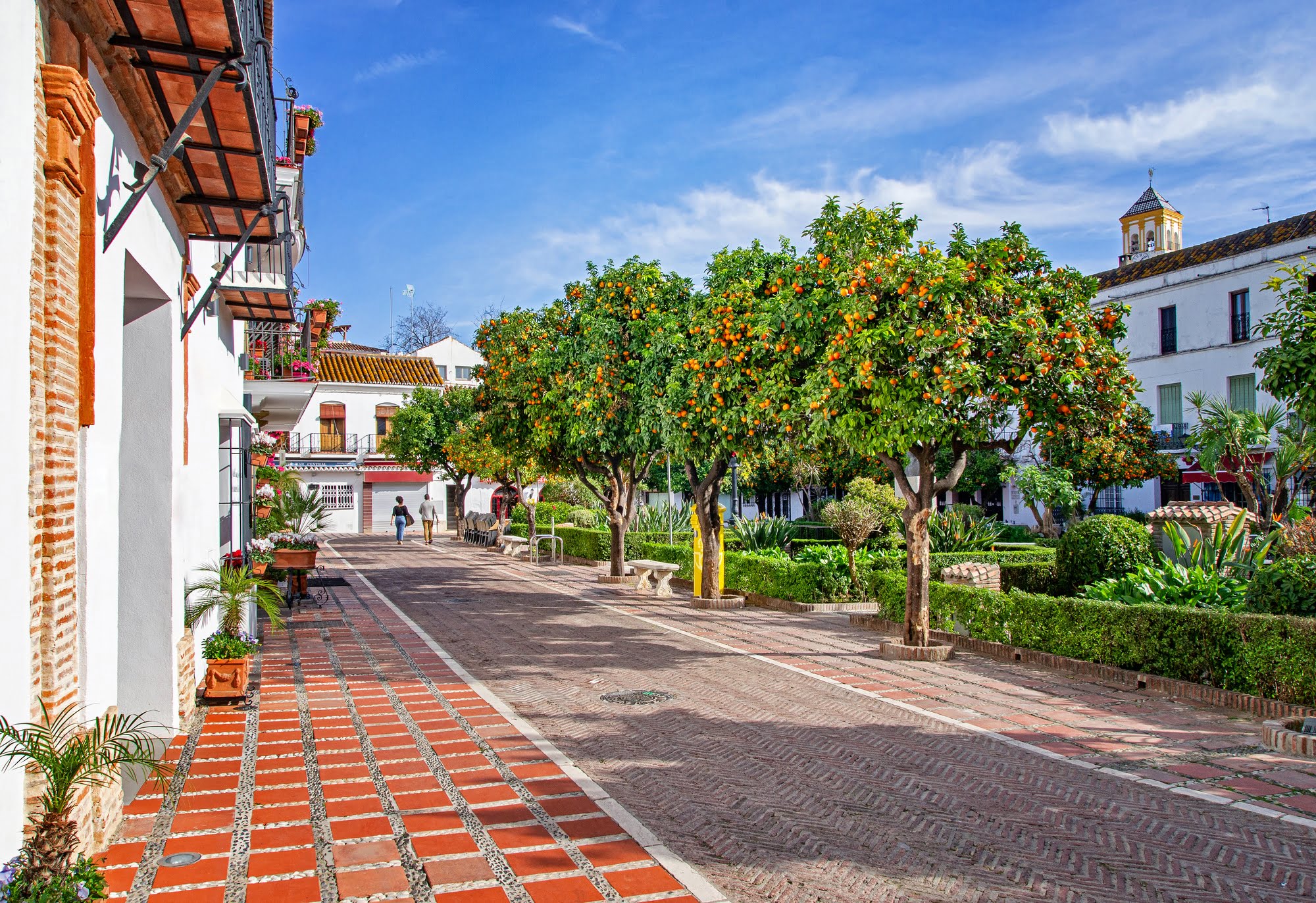 Plaza de los Naranjos, Marbella, Spain. 