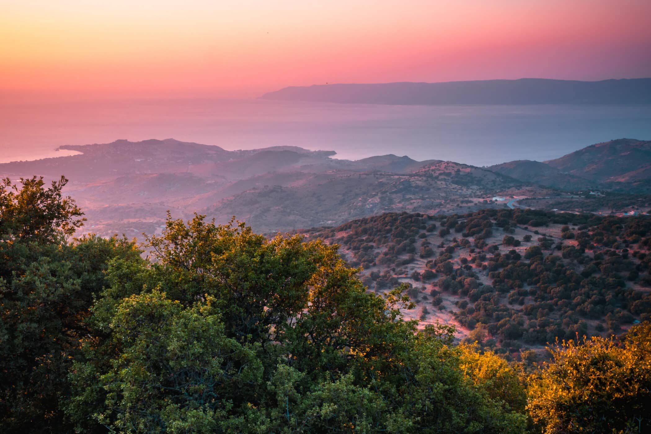 Sunset on Lesbos, de græske øer