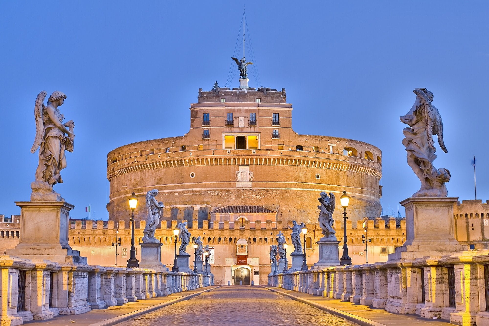Castel Sant Angelo, og Hadrian´s mausoleum Rom