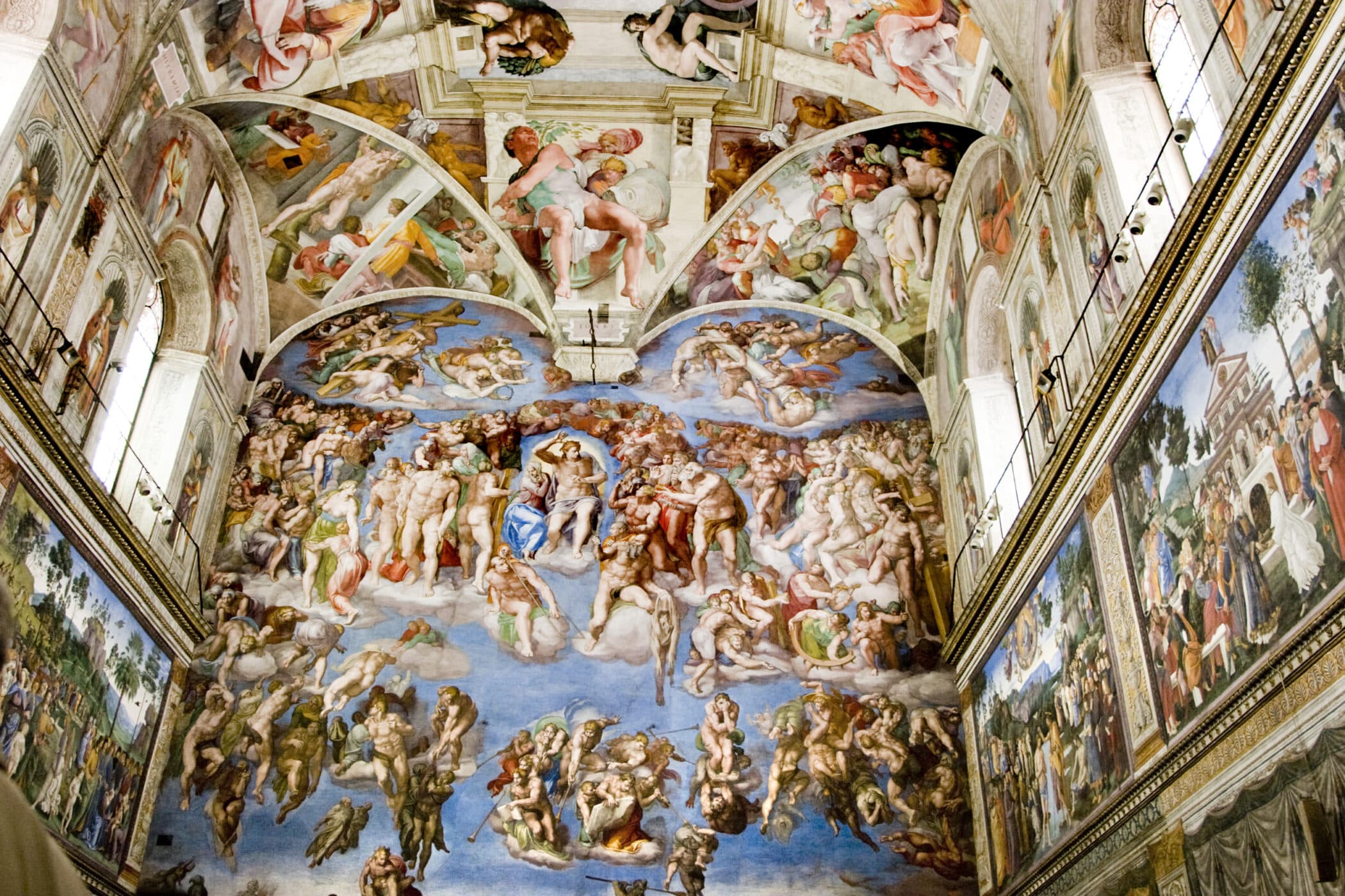 Rejsen går til Rom og det Sixtinske kapel, Her freskoer