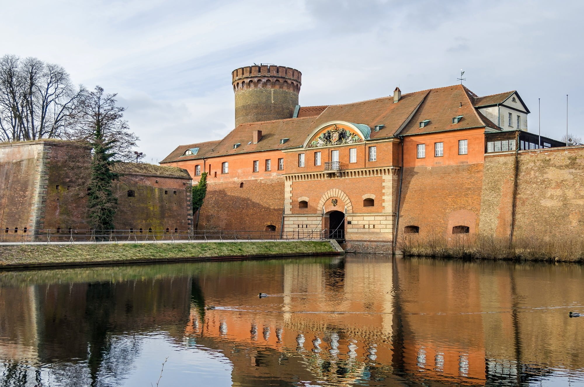 Spandau Citadel, one of the best preserved Renaissance military structures of Europe, now a museum. The part of the bastion Koenig (king bastion) with the Julius tower and the gate house with a draw bridge, now the main public entrance.