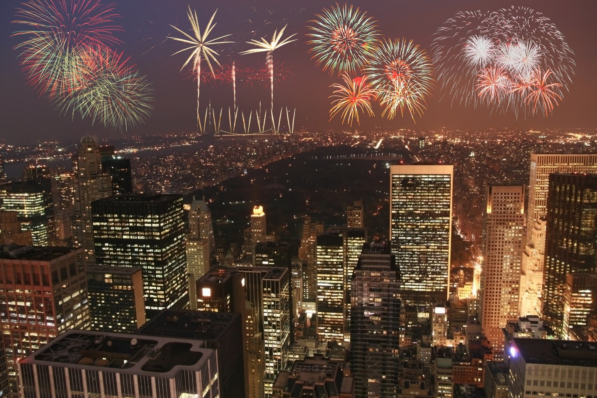 New York fireworks party