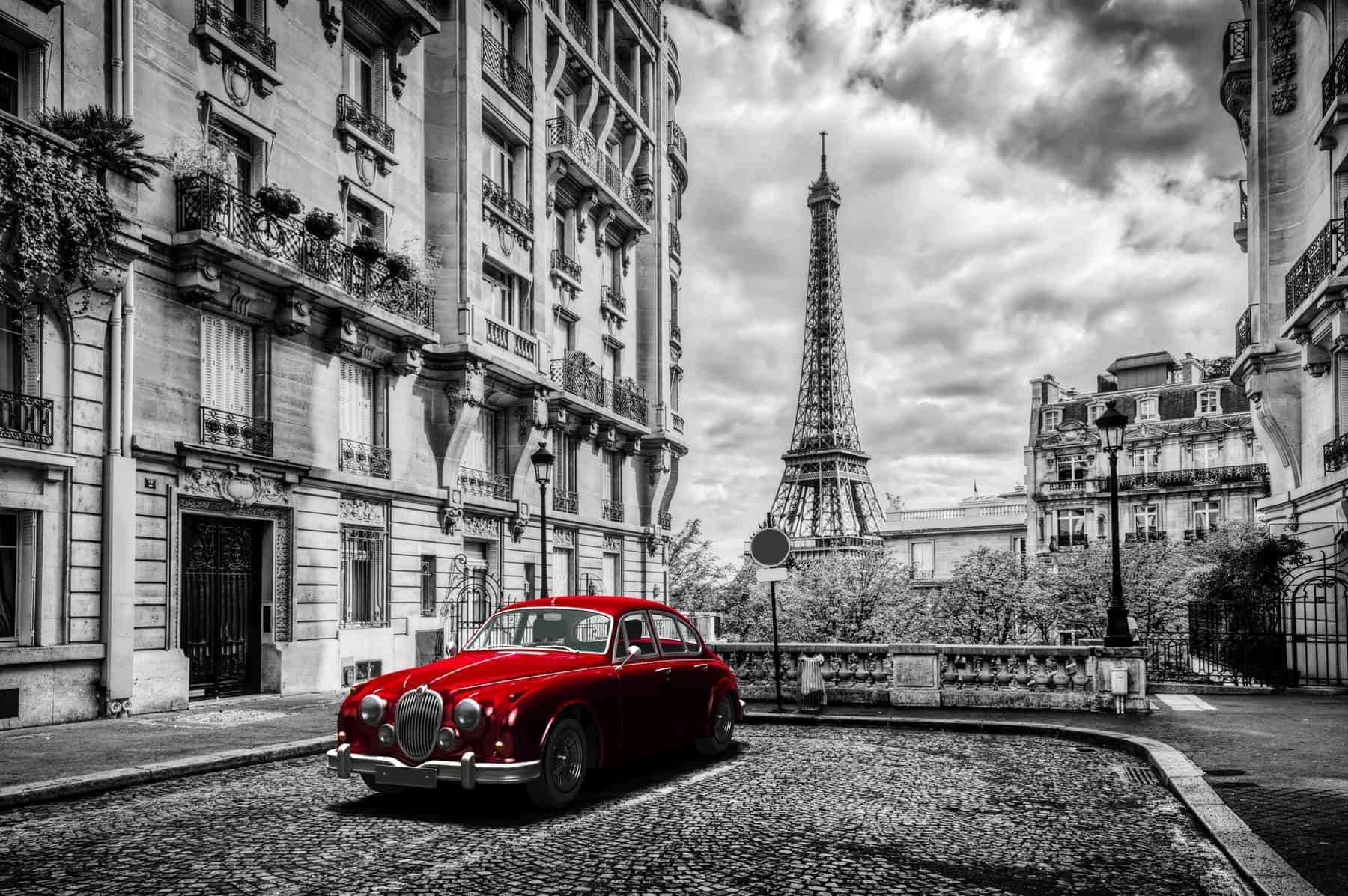 Paris Jaguar Eiffeltårnet