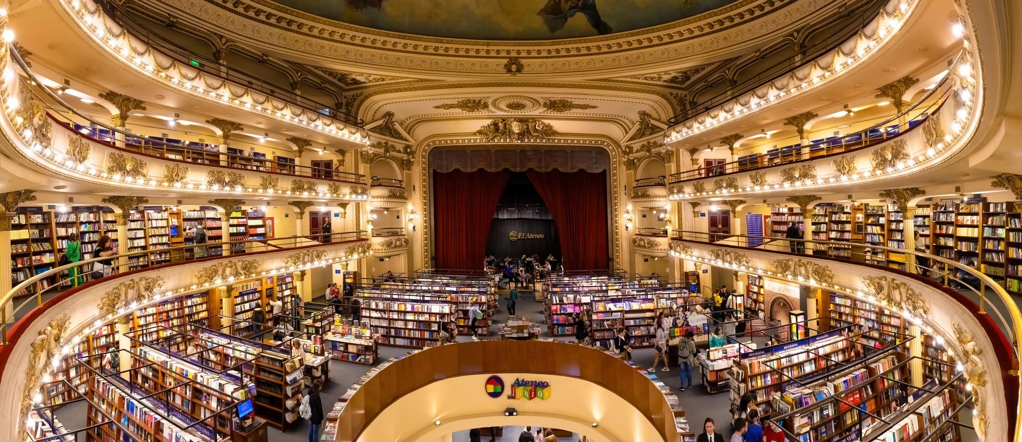 Buenos Aires El Ateneo Grand Splendid, named the most beautiful bookstore in the world and second largest