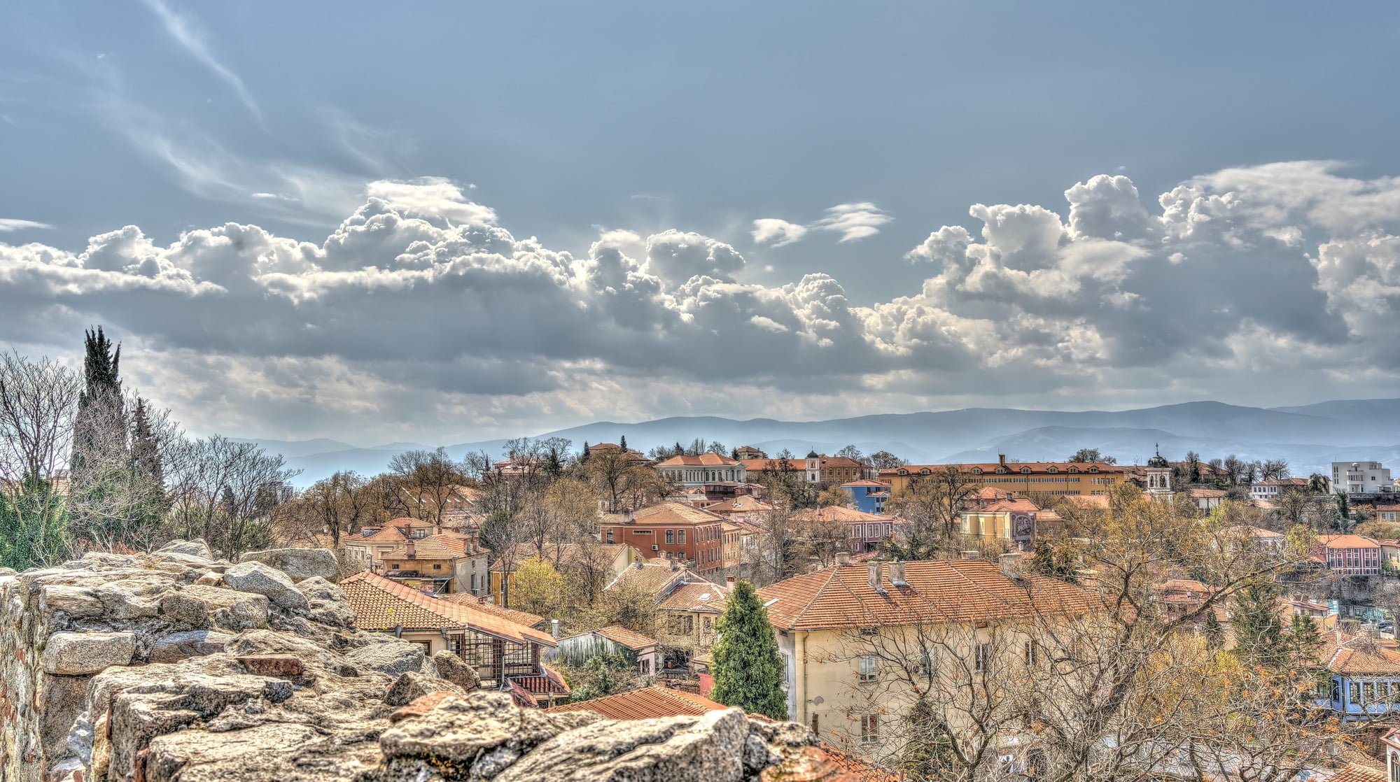 Springtime in Plovdiv is an ancient city located on seven hills in southern Bulgaria